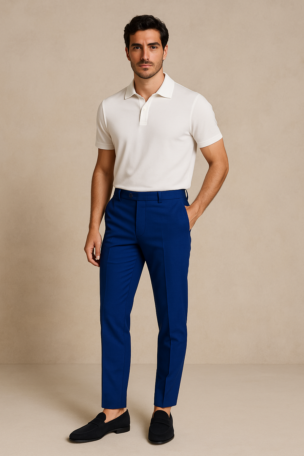 Pantalone semi sartoriale | Blu Royal