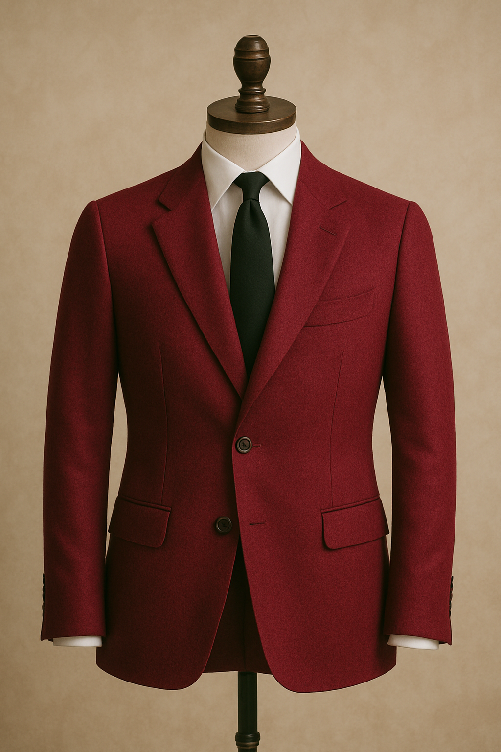 Abito Monopetto in lana Tasmania 100s | Amaranto