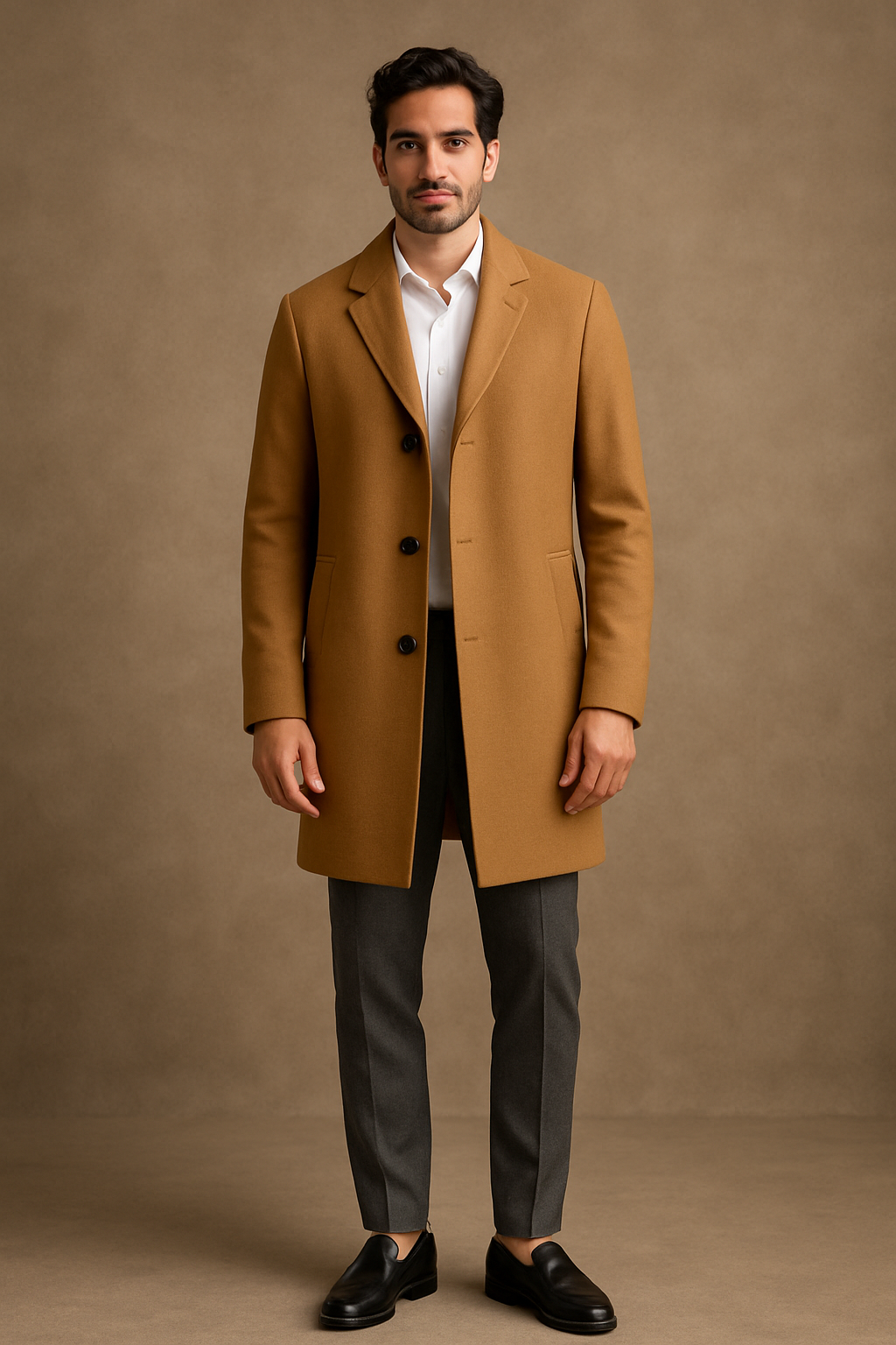 Cappotto corto | Cammello