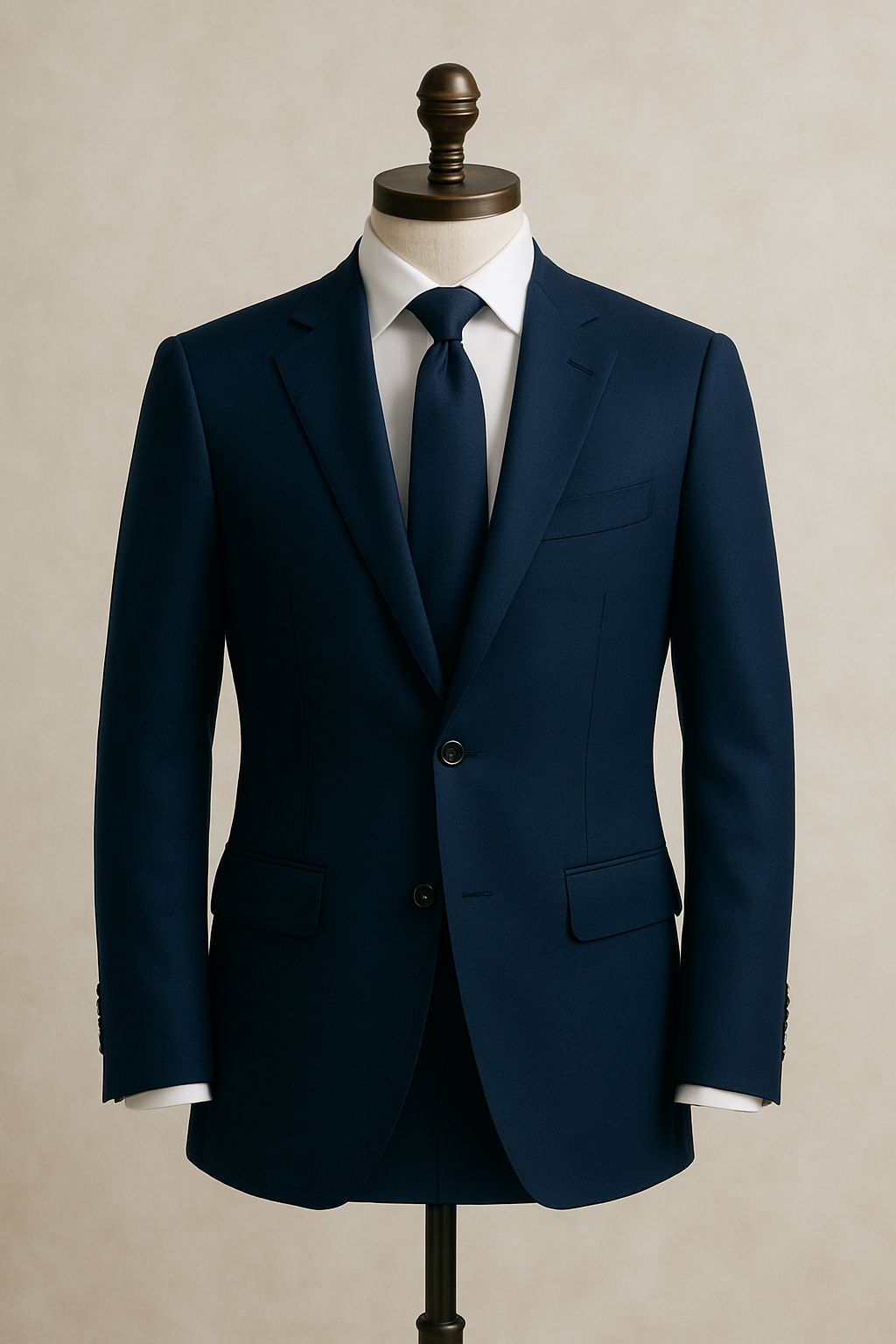 Abito Monopetto in lana Tasmania 150s | Blu