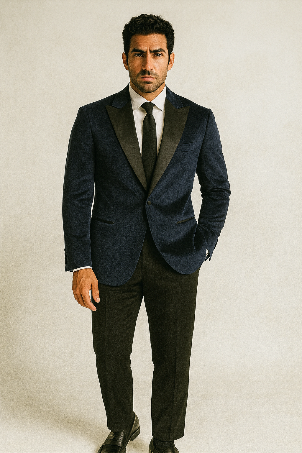 Abito Monopetto in Ciniglia | Blu/Nero